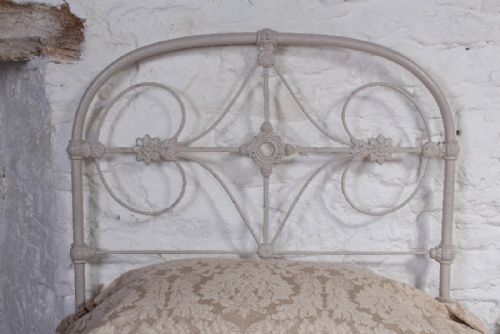 fig 1. Pretty pair of iron single no end beds