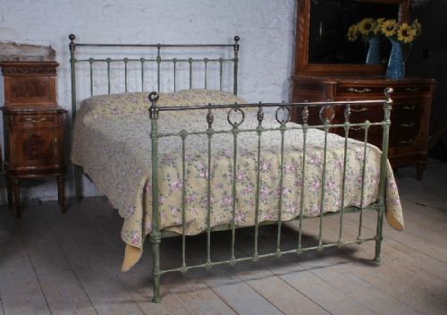 Classic Victorian Iron and Brass King Size Bed