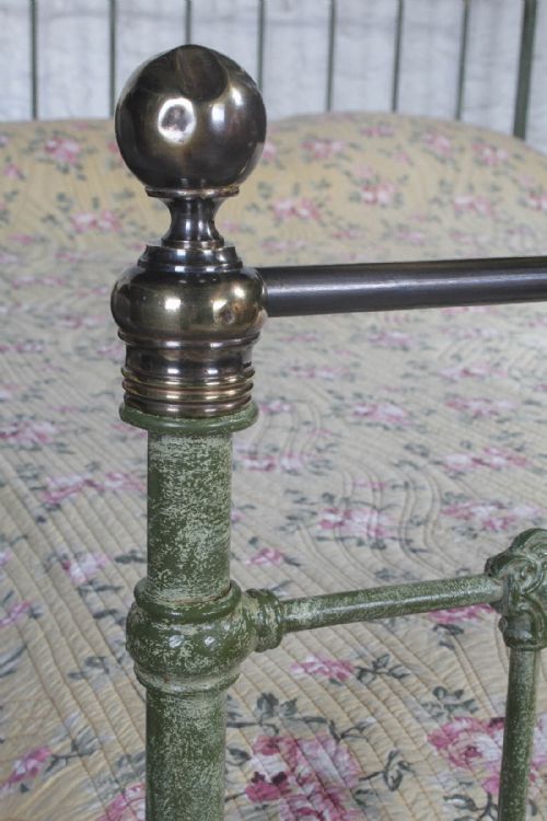 fig 1. Classic Victorian iron and brass king size bed