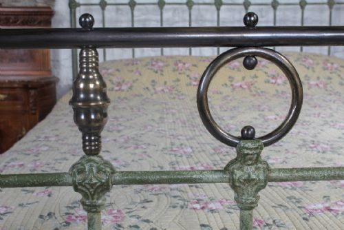 fig 2. Classic Victorian iron and brass king size bed