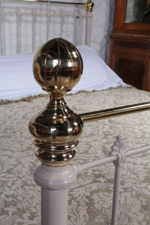 fig 1. Classic Victorian 6Ft super king size brass and iron bed