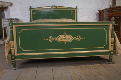 fig 1. Empire Style French King Size Original Interestingly painted bed