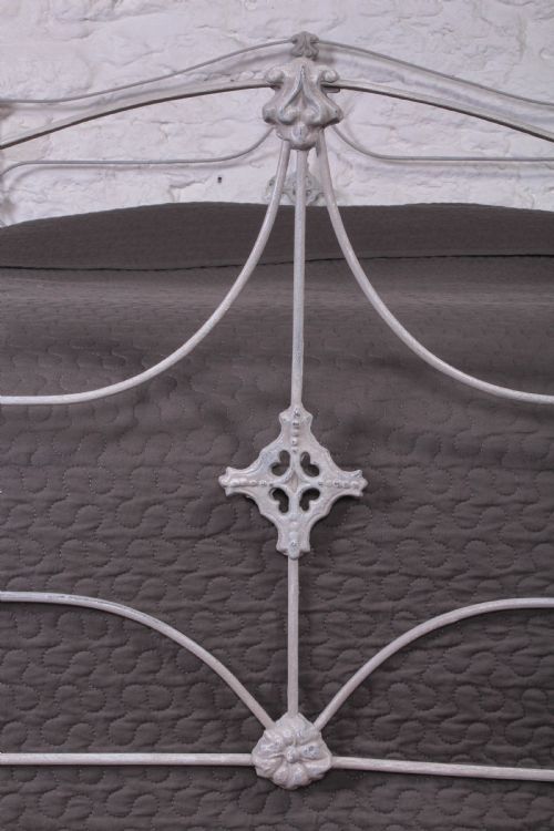 fig 2. Early Victorian fine line 5Ft king size brass and iron bed