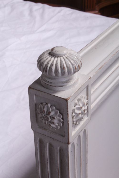 fig 2. Pair of single French empire style painted beds