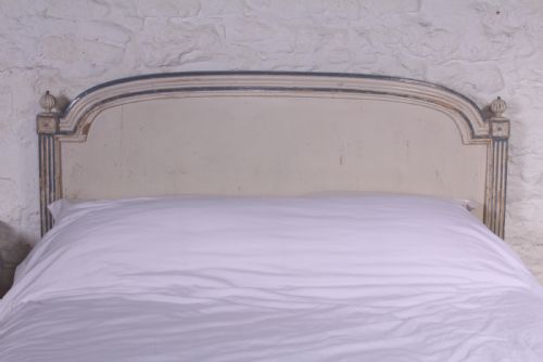 fig 2. Shabby chic painted Directoire style French king size bed with bedside