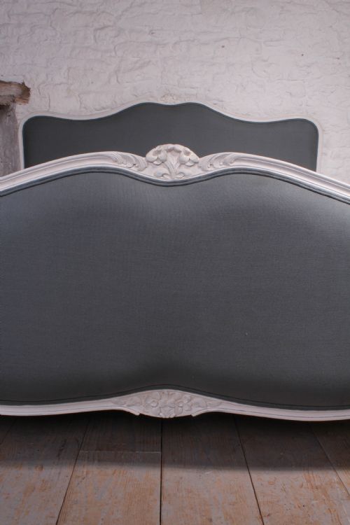 fig 1. Fully restored Louis XV style French upholstered super king size 