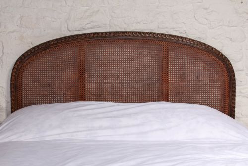 fig 2. French carved and caned bergere king size bed