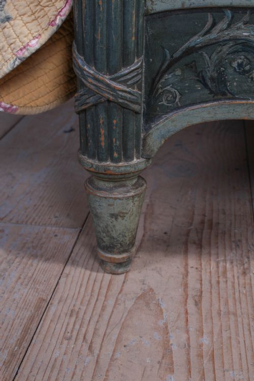 fig 3. Very individual super king size original painted four poster bed