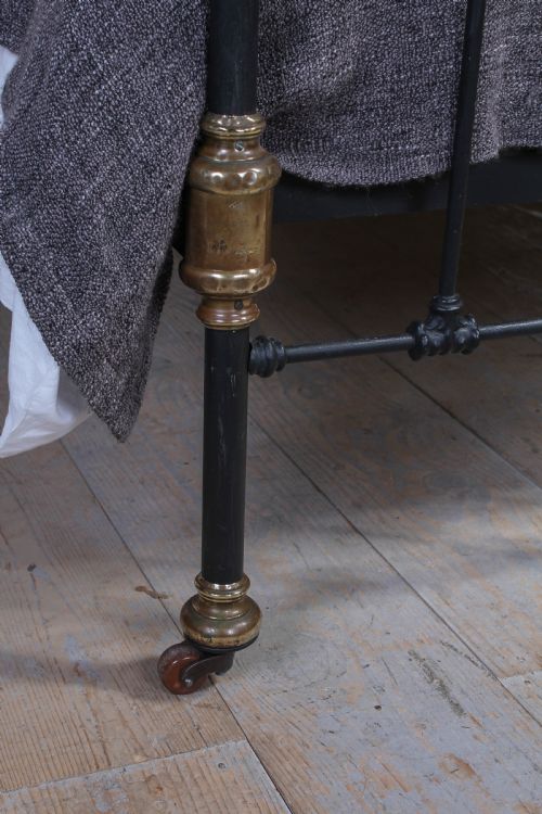 fig 2. All original classic Victorian black and brass bed