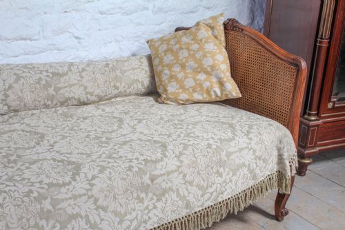 fig 1. Attractive French wooden caned single day bed
