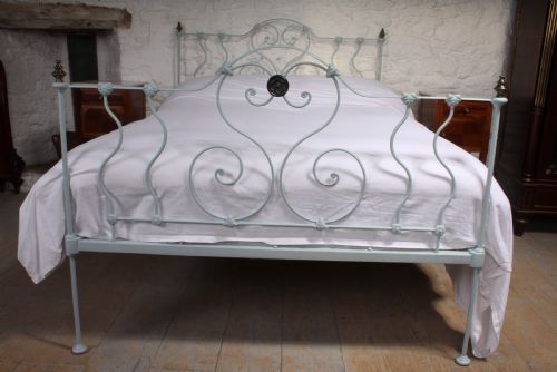 fig 2. Very pretty and unusual early Victorian double bed