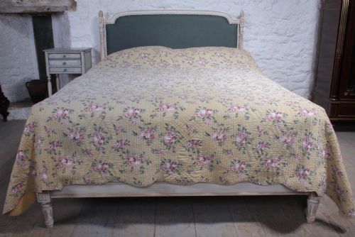 fig 1. Attractive French newly upholstered king size no end bed