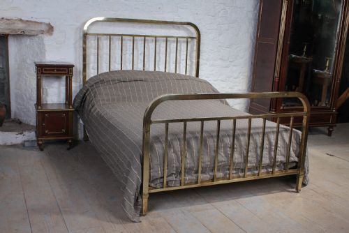 Simple French All Brass Double Bed