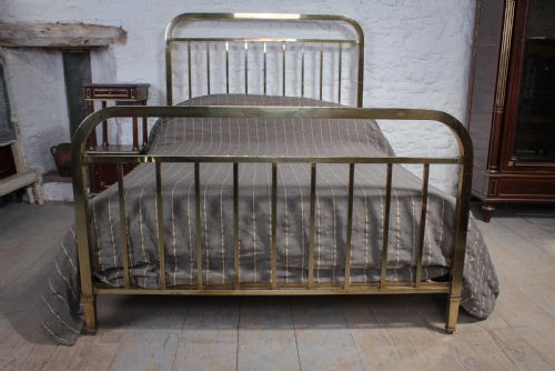 fig 1. Simple French all brass double bed