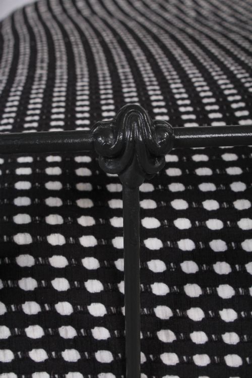 fig 2. Pleasingly simple French all iron king size 5Ft bed 