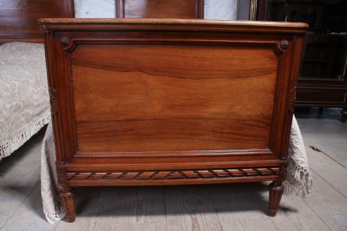 fig 3. Handsome pair of French Walnut single beds