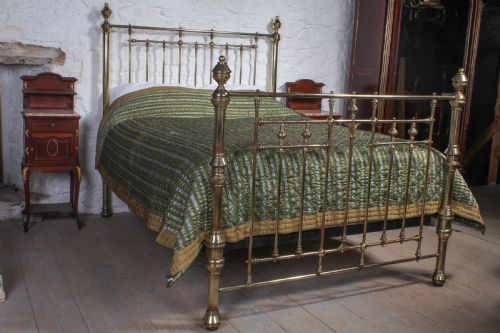 Handsome Victorian All Brass Kingsize Bed