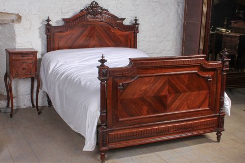Beautiful Rosewood Louis Xvi Style Double Bed