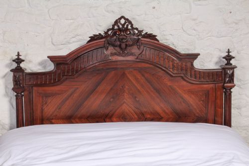 fig 2. Beautiful Rosewood Louis XVI style double bed