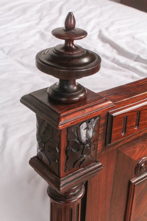 fig 3. Beautiful Rosewood Louis XVI style double bed