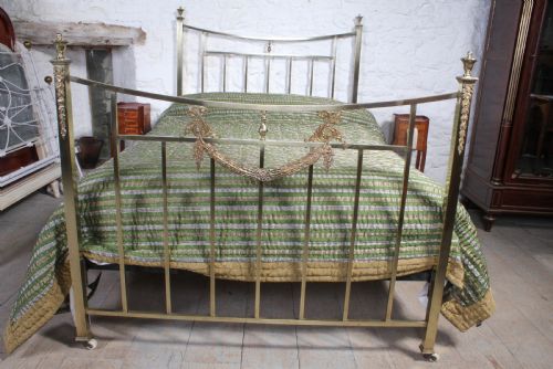 fig 2. Very attractive Edwardian all brass double bed