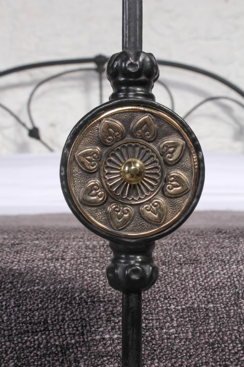 fig 1. Attractive Victorian black iron double bed