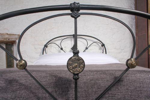 fig 2. Attractive Victorian black iron double bed