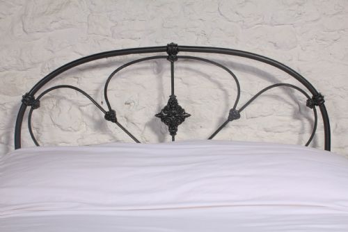 fig 3. Attractive Victorian black iron double bed