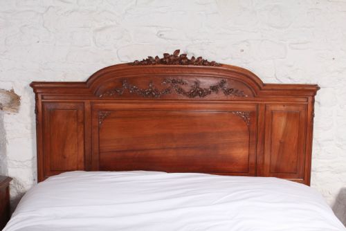 fig 3. Beautiful carved solid cherry king size bed