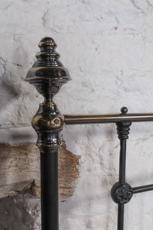 fig 3. Super king size 6Ft classic Victorian brass and iron no end bed