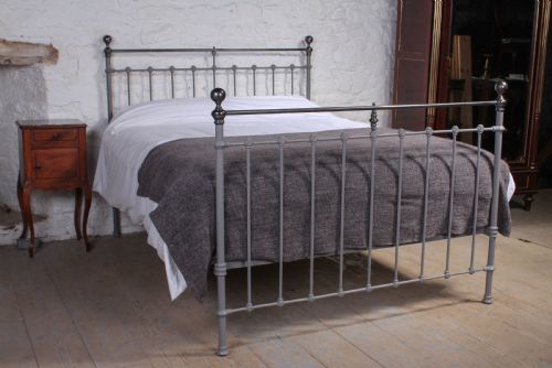 Classic Victorian Brass and Grey Iron  5ft Kingsize Bed