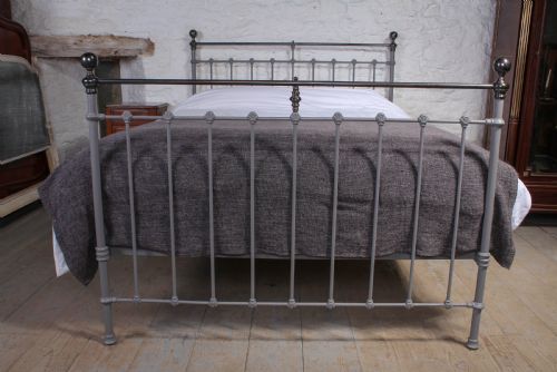 fig 1. Classic Victorian brass and grey iron 5Ft kingsize bed