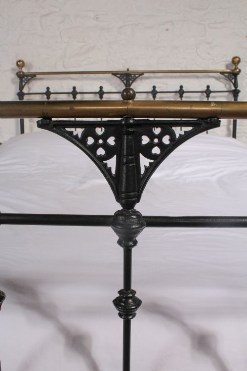 fig 2. Stunning early Victorian brass and iron double bed