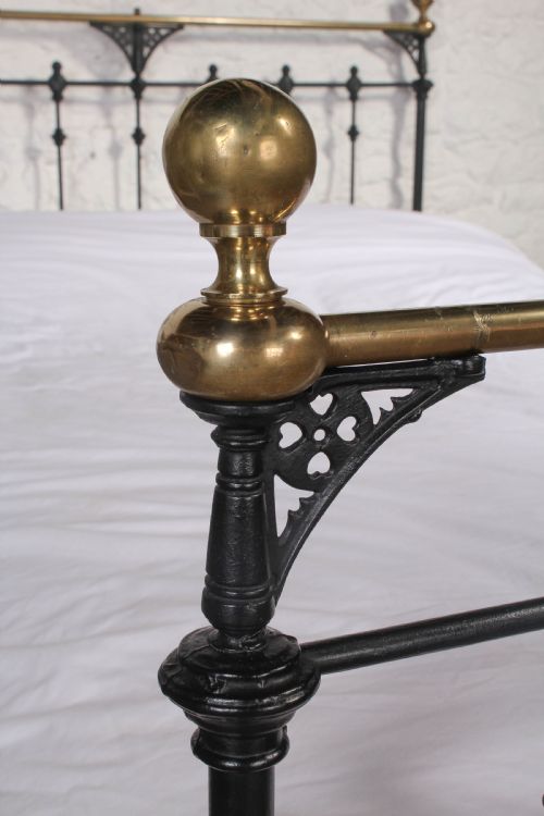 fig 3. Stunning early Victorian brass and iron double bed