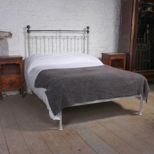 fig 1. Classic Victorian brass and iron no end double bed