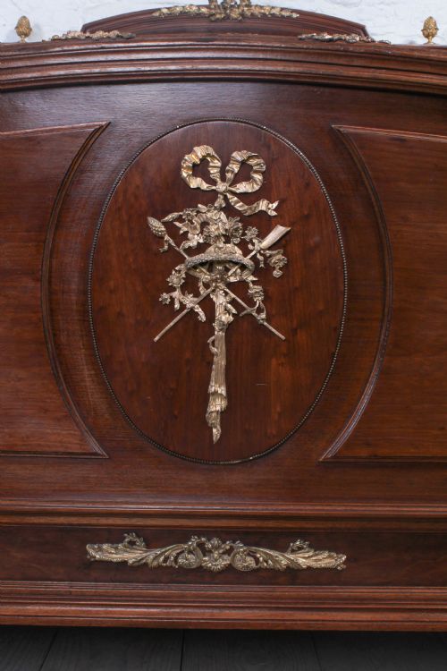 fig 2. Kingsize French solid walnut with gilded bronze decoration bed