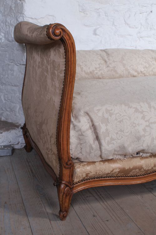 fig 1. Pretty French lit bateau upholstered day bed