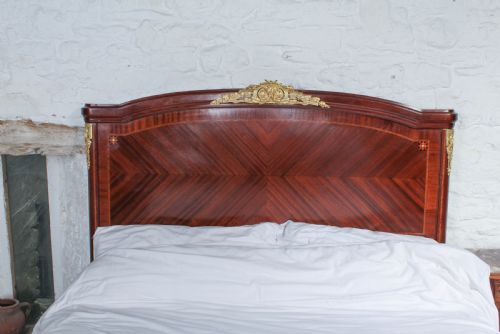 fig 2. French Mahogany quarter veneer king size bed