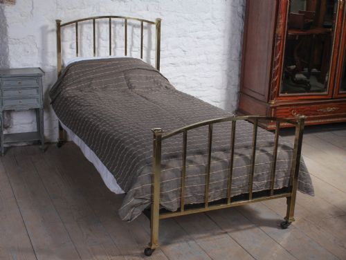 Classic Edwardian All Brass Single Bed