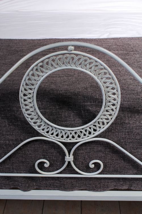 fig 1. Pretty Portuguese king size iron bed