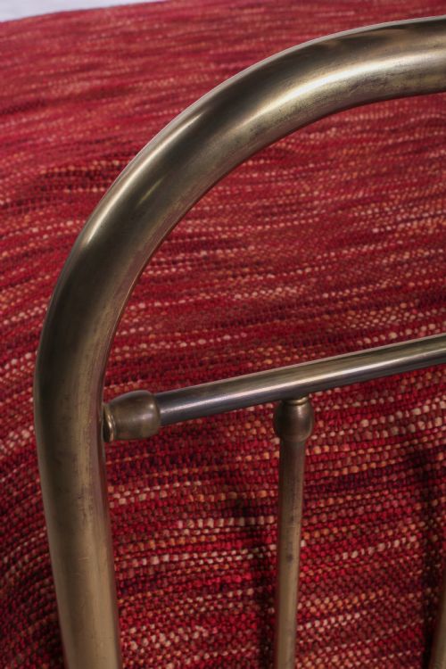 fig 2. Attractive simple French aged brass double bed