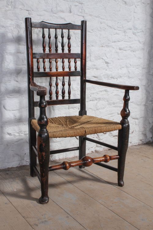 Lancashire Spindle Back Fruit Wood and Elm Chair