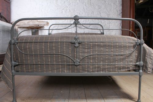 fig 1. Attractive simple king size all iron bed