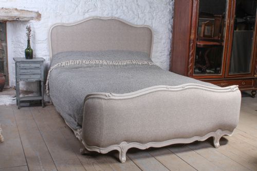 Fully Reupholstered King Size Corbeille French Bed