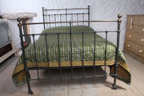 fig 2. Classic Victorian brass and iron double bed