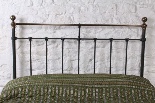 fig 3. Classic Victorian brass and iron double bed