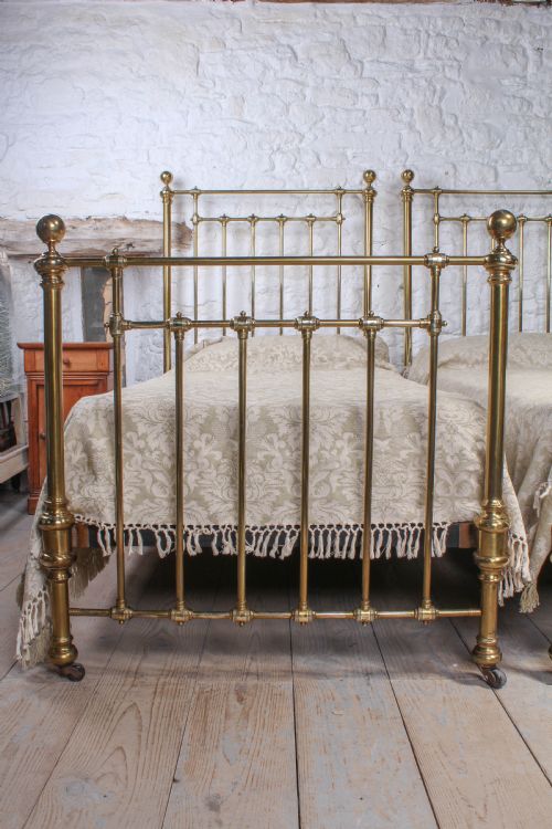 fig 2. Lovely pair of large single Victorian brass beds