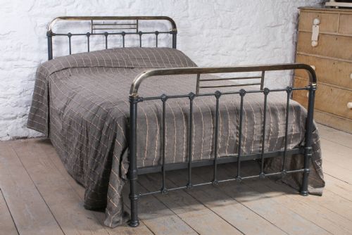 Individual Queen Size Spanish Brass and Iron Bed
