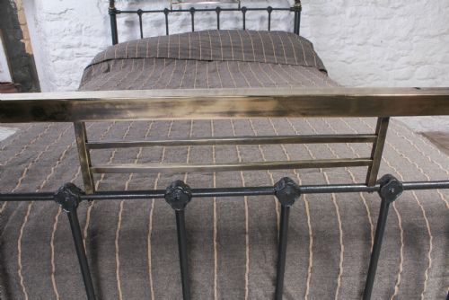 fig 3. Individual Queen size Spanish brass and iron bed