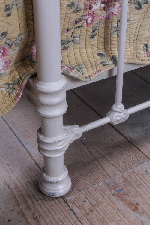 fig 3. Pretty French double brass and iron bed
